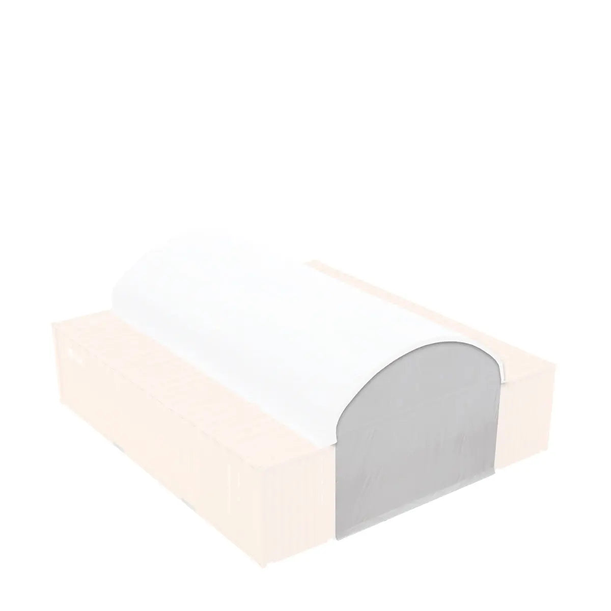 TMG Industrial Back End Wall Kit, Compatible with TMG-ST2041CV and TMG-ST2021CE installed with standard height container (8’6”), TMG-ST20BW8V