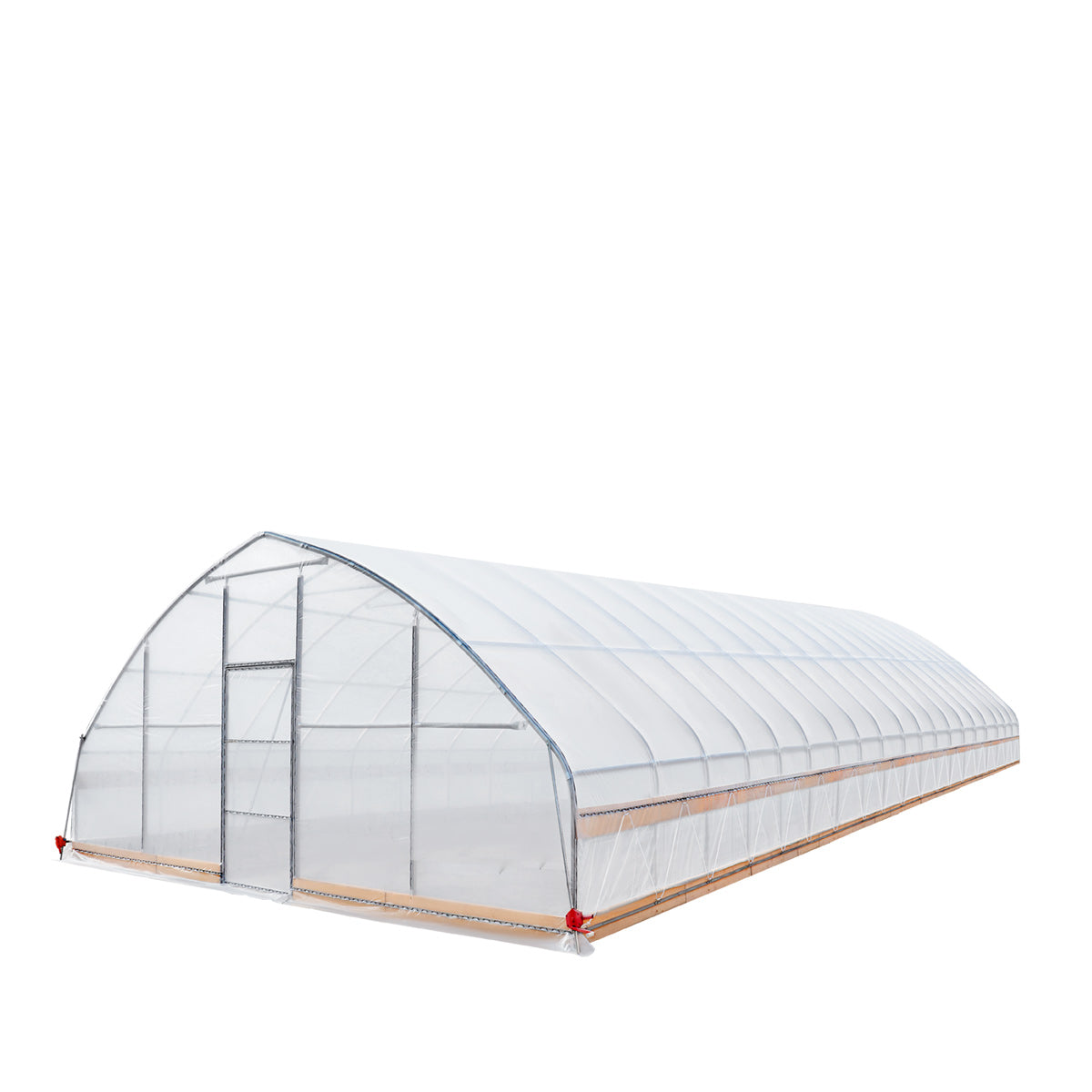 25' x 80' Tunnel Greenhouse Grow Tent w/6 Mil Clear EVA Plastic Film, Cold Frame, Hand Crank Roll-Up Sides, Peak Ceiling Roof, TMG-GH2580-V2 (Previously GH2580)
