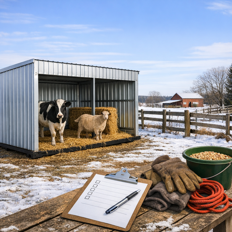 Metal Livestock Shed: Your Late Winter Checklist for Optimal Care