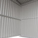 TMG Industrial 12’ x 20’ Galvanized Metal Livestock Shed, 240 Sq-Ft, 27 GA Corrugated Panels, Sliding Skid Mount, TMG-MS1220L