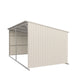 TMG Industrial 12’ x 20’ Galvanized Metal Livestock Shed, 240 Sq-Ft, 27 GA Corrugated Panels, Sliding Skid Mount, TMG-MS1220L