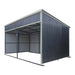 12' x 20' horse run-in shed with portable skid mount and wide front opening for livestock shelter TMG-MSK1220