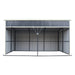 12' x 20' horse run-in shed with portable skid mount and wide front opening for livestock shelter TMG-MSK1220
