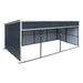 12' x 27' horse run-in shed with portable skid mount and open front livestock shelter TMG-MSK1227