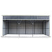 12' x 27' horse run-in shed with portable skid mount and open front livestock shelter TMG-MSK1227
