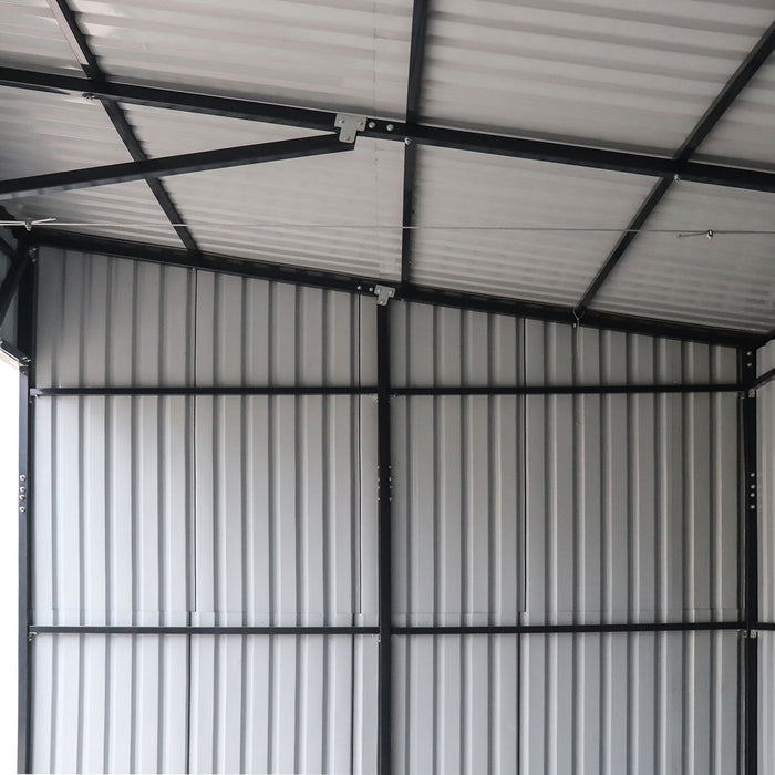 12' x 27' horse run-in shed with portable skid mount and open front livestock shelter TMG-MSK1227