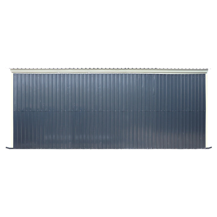 12' x 27' horse run-in shed with portable skid mount and open front livestock shelter TMG-MSK1227