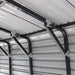 TMG-MSB1230 12' x 30' Metal Shed Boat Shelter with 12.5' peak height and 10.5' sidewall height, galvanized steel frame and metal roof panels