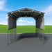 TMG-MSB1230 12x30 metal boat shelter with 12.5' peak height

