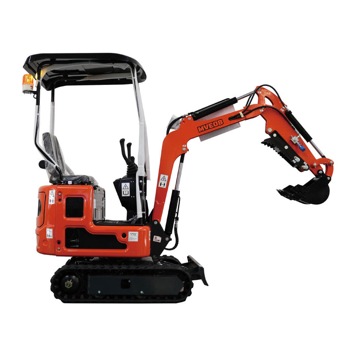 Compact Mini Excavator, 13.5 HP Briggs & Stratton XR Gas Engine, 61-½" Max. Digging Depth, 1900 Lb Operating Weight TMG-MVE08