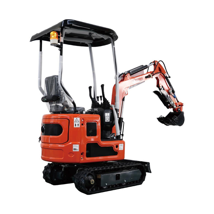 Compact Mini Excavator, 13.5 HP Briggs & Stratton XR Gas Engine, 61-½" Max. Digging Depth, 1900 Lb Operating Weight TMG-MVE08