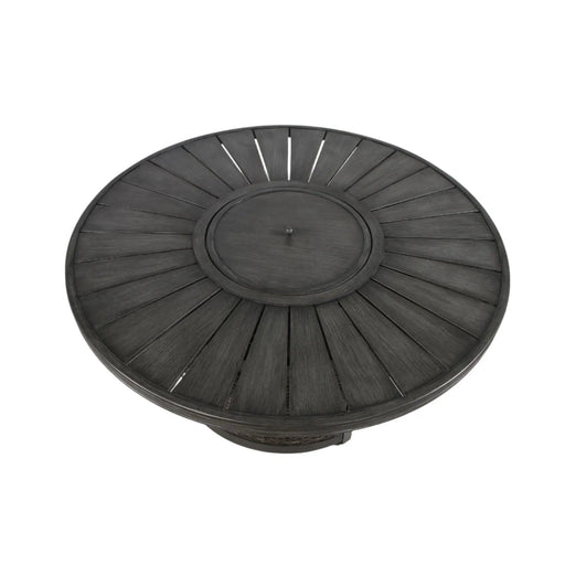 53" Round Fire Pit Table, 60,000 BTU Output, 25" Height, 20lb Propane Tank Compatible, DOBA-FPT53 Doba