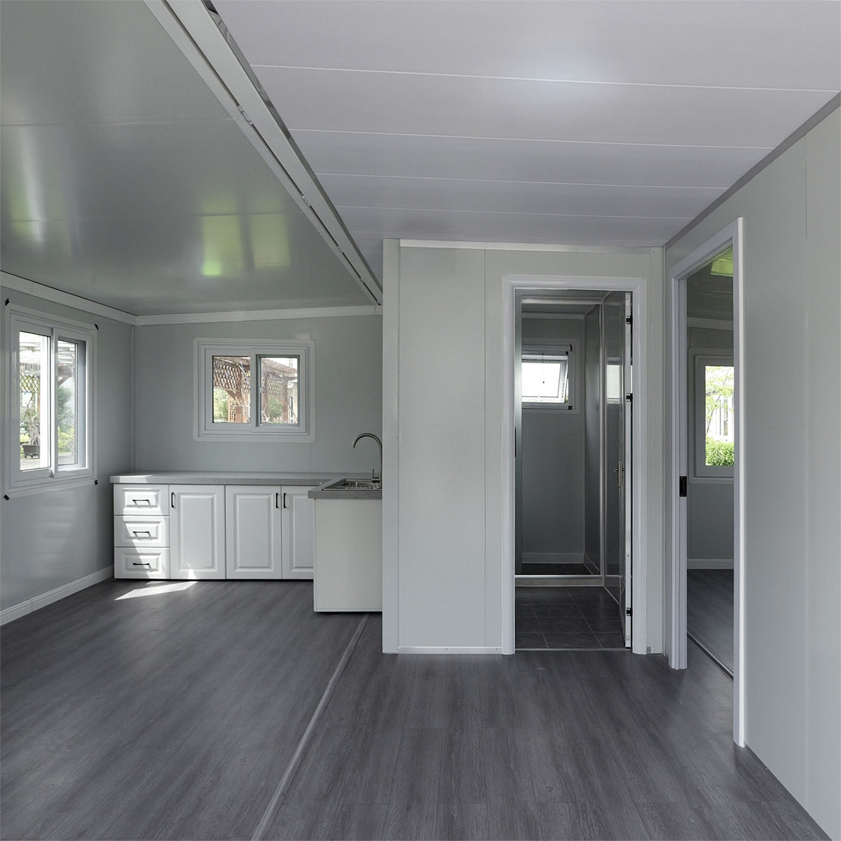 TMG-SCE20 20' expandable container home, fire-resistant and rodent-proof modular living unit

