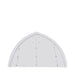 20' x 30' arch wall peak ceiling storage shelter with 11 oz PE cover and drive through doors, TMG-ST2032P