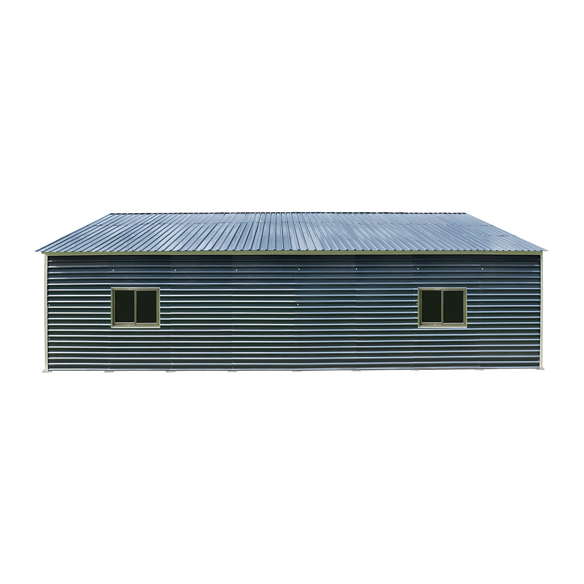 20' x 40' Metal Garage Shed, 9' High Double Front Doors, 13’ Peak, 800 Sq-Ft TMG-MS2040