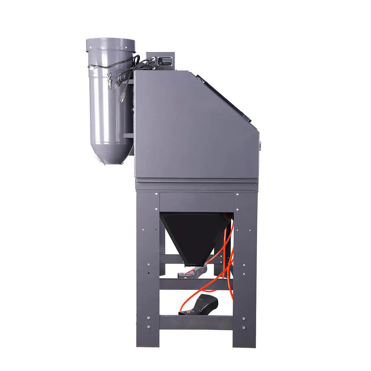 235-gallon dual station cabinet sandblaster with ETL certified vacuum system, side-by-side dual operator design, foot pedal control, and large viewing windows – TMG-ABC88.