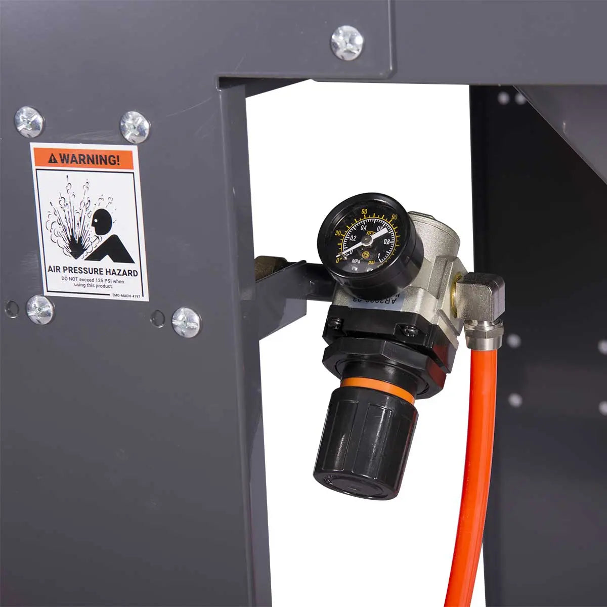 235-gallon dual station cabinet sandblaster with ETL certified vacuum system, side-by-side dual operator design, foot pedal control, and large viewing windows – TMG-ABC88.