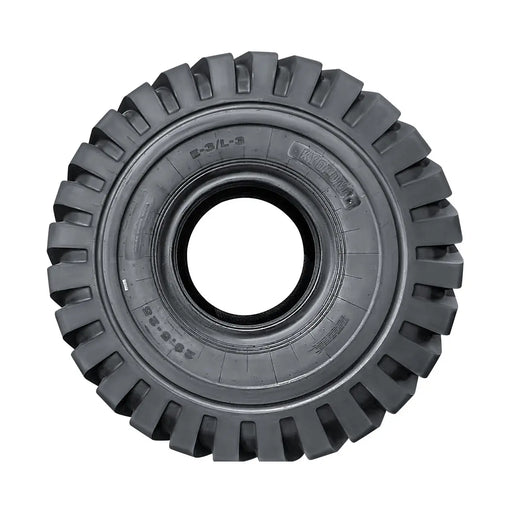 TMG Industrial 29-½” X 25” 28PR Wheel Loader Tire (E3/L3), Pneumatic Tubeless Design, 74” Outer Diameter, Wide Pattern Block Design, TMG-TR295
