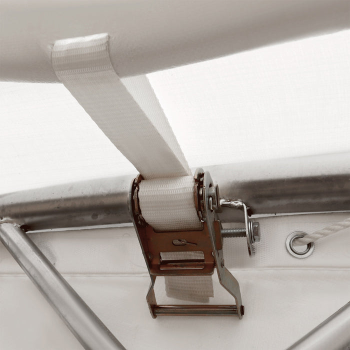 TMG Industrial 30' x 40' Dual Truss Storage Shelter with Heavy Duty 17 oz PVC Cover, TMG-DT3042