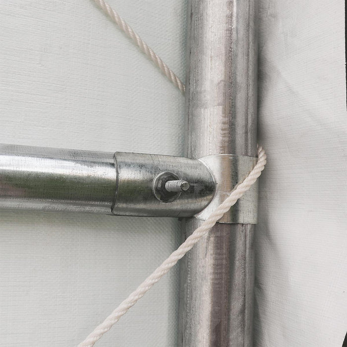 TMG-ST3042V 30' x 40' Peak Ceiling Storage Shelter with heavy-duty 17 oz PVC cover and drive-through roll-up doors
