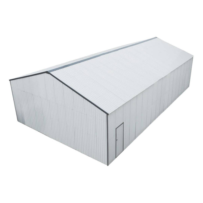 30' x 50' Metal Garage Shed – Steel Building with 11’ Clearance High Front Doors, Side Entry Door, 16 GA Steel Structure