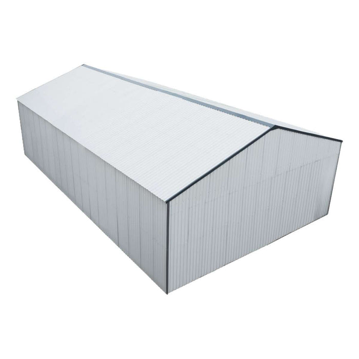 30' x 50' Metal Garage Shed – Steel Building with 11’ Clearance High Front Doors, Side Entry Door, 16 GA Steel Structure