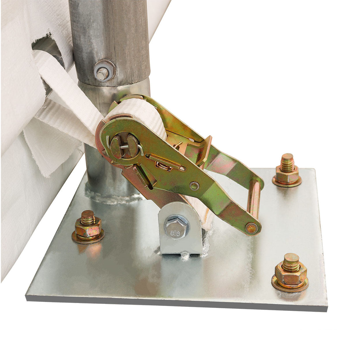 30' x 50' straight wall peak ceiling storage shelter with 17 oz PVC cover, TMG-ST3052V