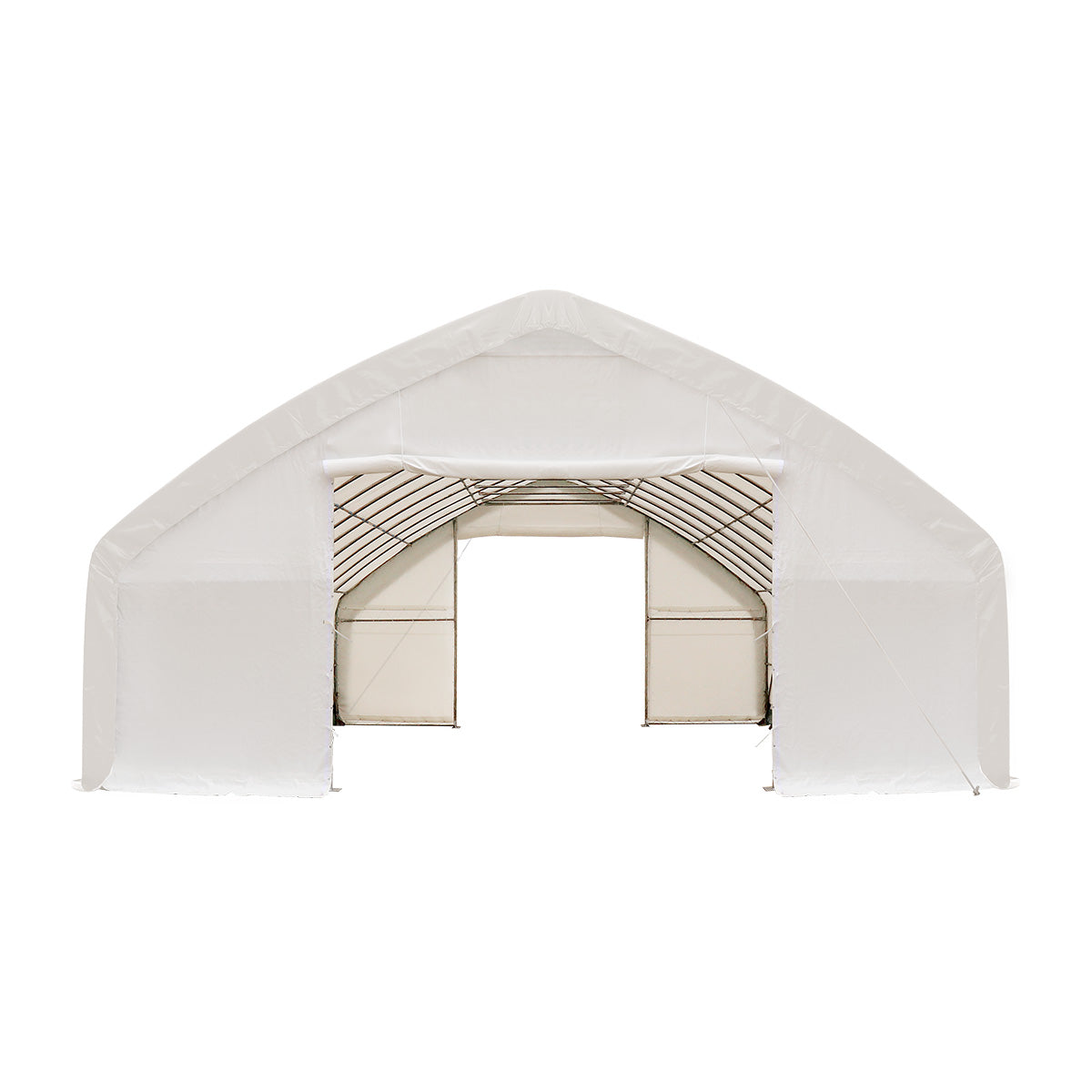 30' x 50' straight wall peak ceiling storage shelter with 17 oz PVC cover, TMG-ST3052V