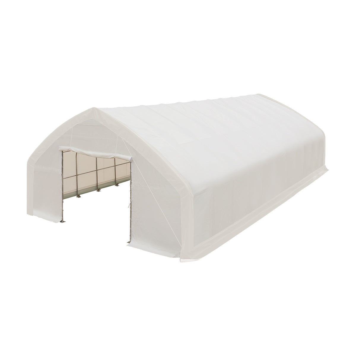 30' x 50' straight wall peak ceiling storage shelter with 17 oz PVC cover, TMG-ST3052V