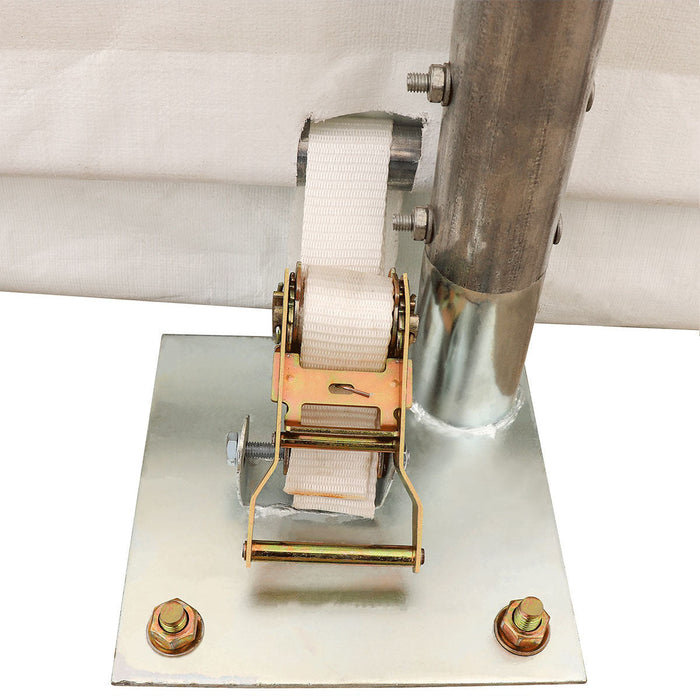 TMG-ST3072V 30' x 70' straight wall peak ceiling storage shelter with heavy duty 13 oz PVC cover