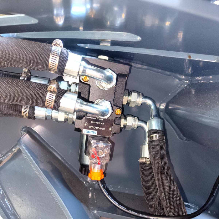 3300 lb Skid Steer Rotary Log Grapple, 360° Rotation, 49″ Opening, for 40-75 HP Skid Steers, TMG-SLG50