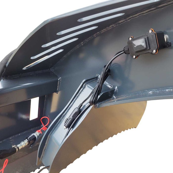 3300 lb Skid Steer Rotary Log Grapple, 360° Rotation, 49″ Opening, for 40-75 HP Skid Steers, TMG-SLG50