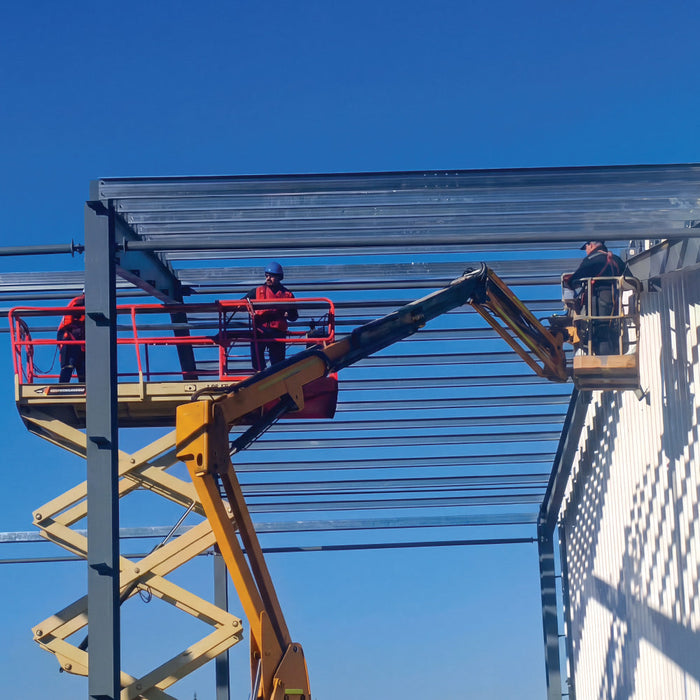 Snow Series 30' x 50' Pre-Engineered I-Beam Steel Building Commercial Workshop Warehouse, 85 PSF Snow Load Rated, R15 Insulated Roof and Wall Panels, All Doors and Windows Included, TMG-MST305015R15-SR85