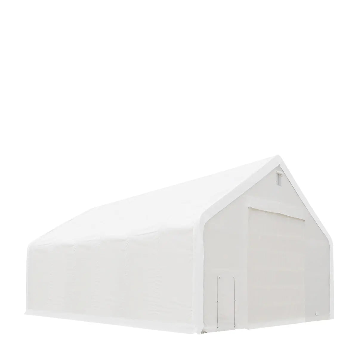 TMG Industrial 40' x 60' Dual Truss Storage Shelter with Heavy Duty 21 oz PVC Cover & Drive Through Doors, TMG-DT4061