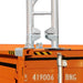 TMG-DT4022CF8 40' x 20' dual truss container shelter with 21 oz PVC cover, enclosed end wall and front drop
