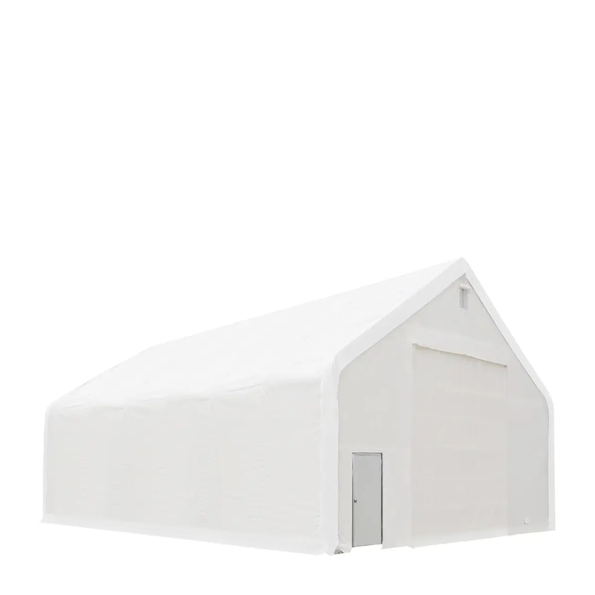 TMG Industrial 40' x 60' Dual Truss Storage Shelter with Heavy Duty 21 oz PVC Cover & Drive Through Doors, TMG-DT4062