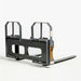 42" pallet fork for skid steer with heavy-duty Class II forks, 4,200 lbs capacity, and wide guard, TMG-SPF42