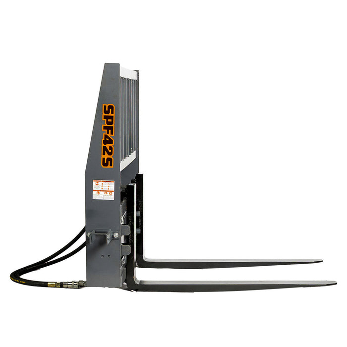 42 inch pallet fork for skid steer with hydraulic side shift and 4200 lb capacity TMG-SPF42S