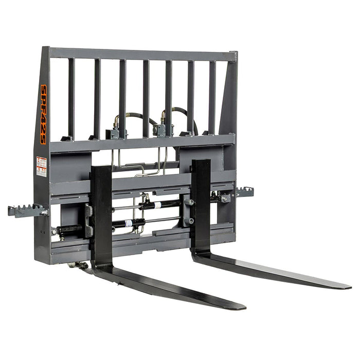 42 inch pallet fork for skid steer with hydraulic side shift and 4200 lb capacity TMG-SPF42S