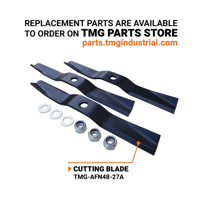 TMG Industrial 48’’ ATV Tow-Behind Finish Mower, Briggs & Stratton PowerBuilt™ 10.5 HP Engine, TMG-AFN48