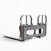 48" pallet fork for skid steer with heavy-duty Class II forks, 4,200 lbs capacity, and wide guard, TMG-SPF48