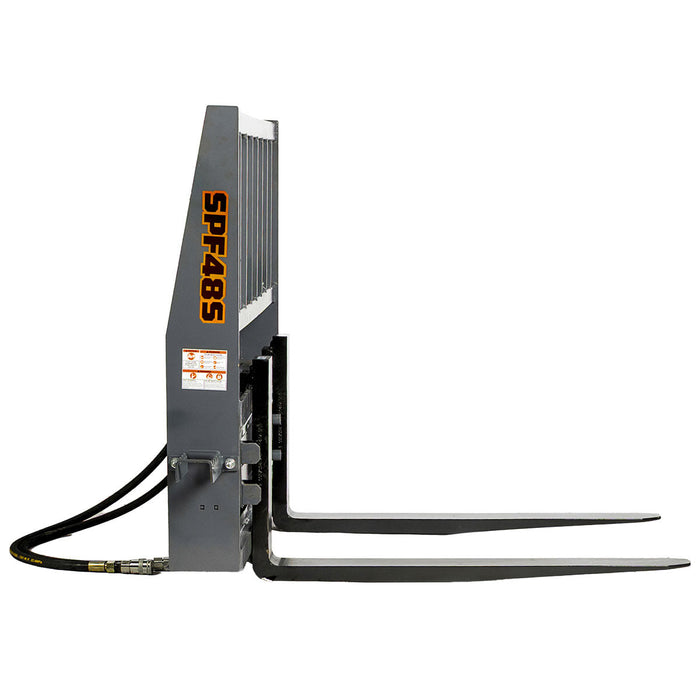 48 inch pallet fork for skid steer with hydraulic side shift and 4200 lb capacity TMG-SPF48S