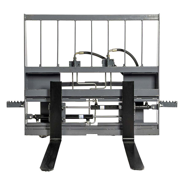 48 inch pallet fork for skid steer with hydraulic side shift and 4200 lb capacity TMG-SPF48S