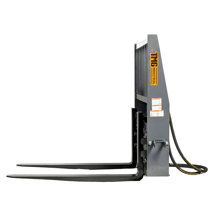 48 inch pallet fork for skid steer with hydraulic side shift and 4200 lb capacity TMG-SPF48S