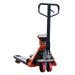 TMG-FPJ50SN 5000 lb narrow pallet jack with scale, 45" forks and 2" LCD display
