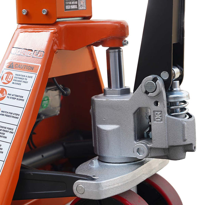 TMG-FPJ50S 5000 lb scale pallet jack with 48" forks and 2" LCD display
