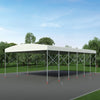 20' x 30' Retractable Mobile Shelter, 9'10" Clearance, 6" Nylon Caster, 17 oz PVC Cover, TMG-STM2030