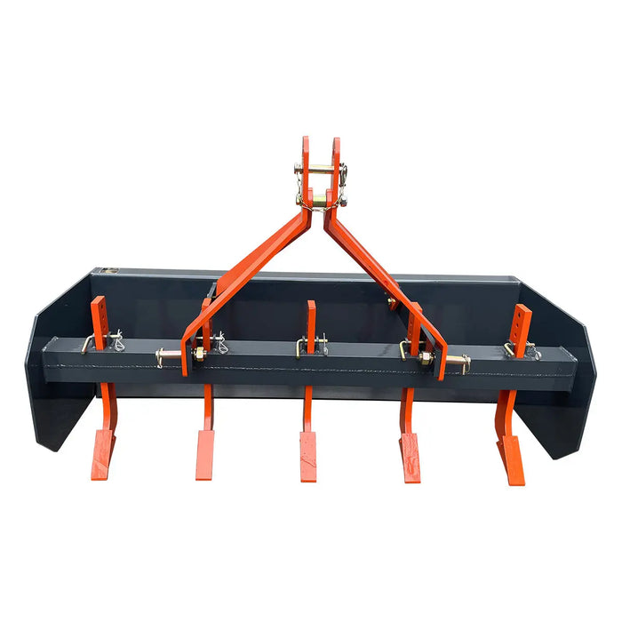 Box Scraper With Rippers TMG 60” Box Scraper for Tractors, 3-Point Hitch Blade w/Ripper Shanks