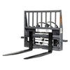 60" Pallet Fork for Skid Steer, Heavy Duty Class II Forks, Hydraulic Side Shift, 4,200 lbs Capacity and Wide Guard, TMG-SPF60S