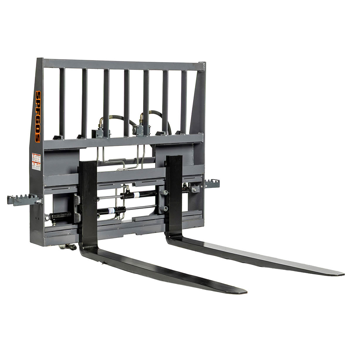 60 inch pallet fork for skid steer with hydraulic side shift and 4200 lb capacity TMG-SPF60S